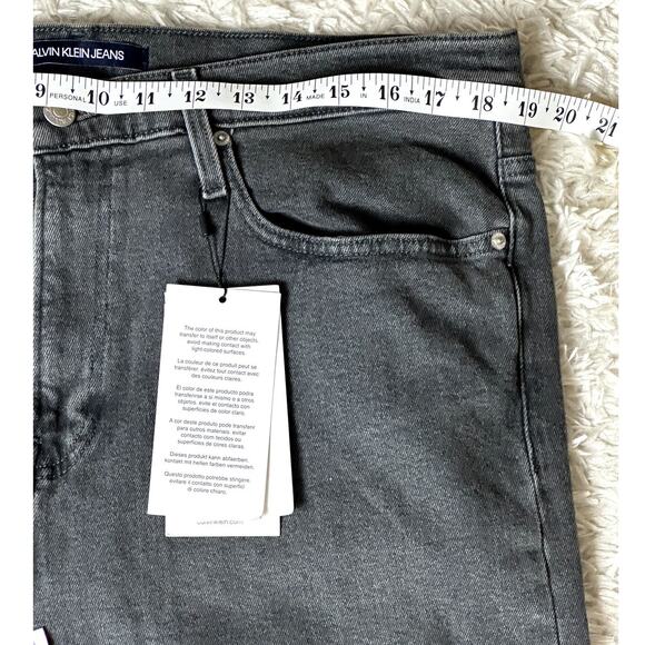 Calvin Klein Jeans Skinny Leg NWT Light Black Men Size 38x30 Classic Comfy Jeans - Picture 3 of 15